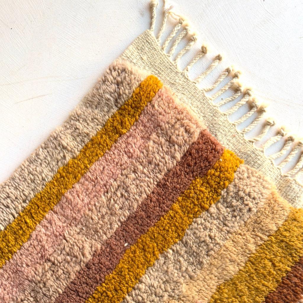 Tapis berbère Mrirt couloir n°3261- Snickers - 323 x 84 cm