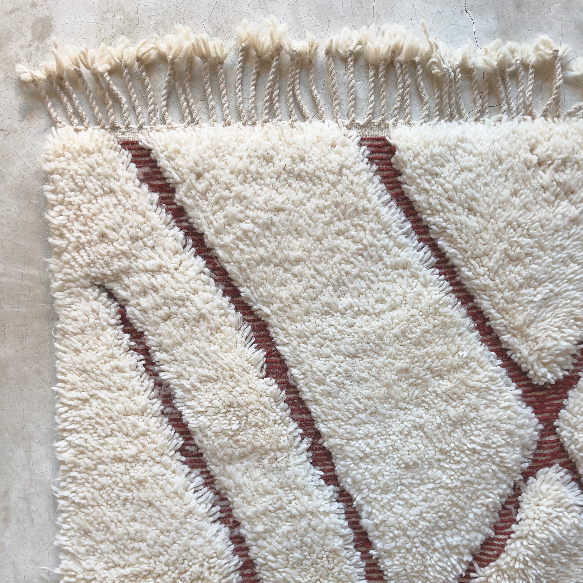 Berber Beni Ouarain rug #3076 - Terracotta