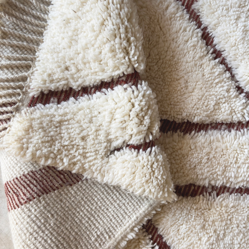 Berber Beni Ouarain rug #3076 - Terracotta