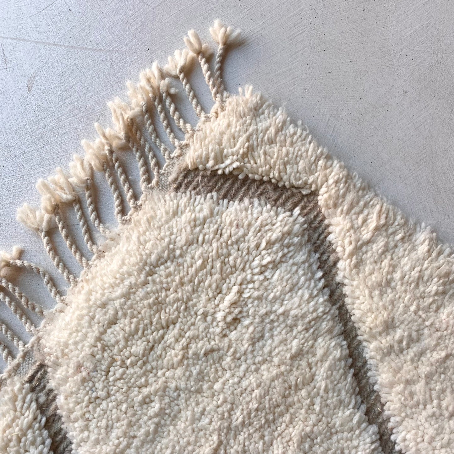 Tapis berbère Beni Ouarain n°3225 - Ivoire - 300 x 200 cm