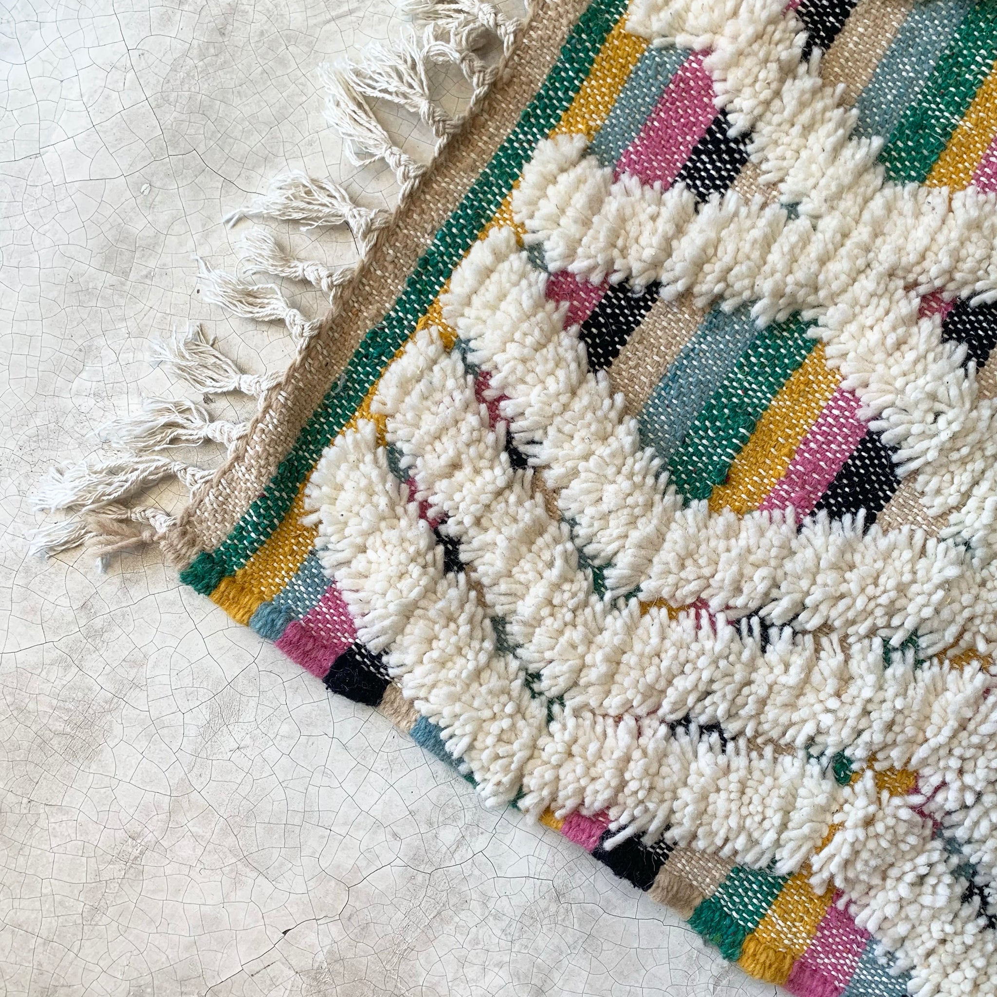 Tapis berbère couloir n°2946 - Marée - 294 x 73 cm