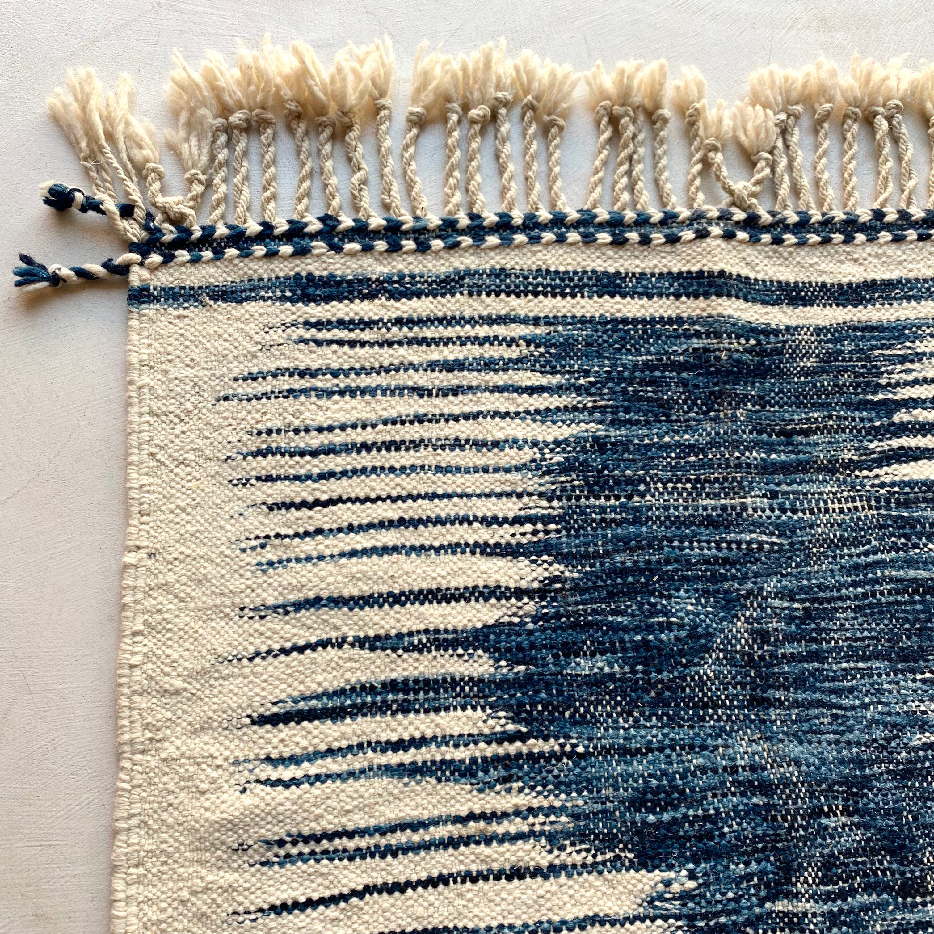 Tapis berbère Kilim n°3143- Azura - 177 x 103 cm