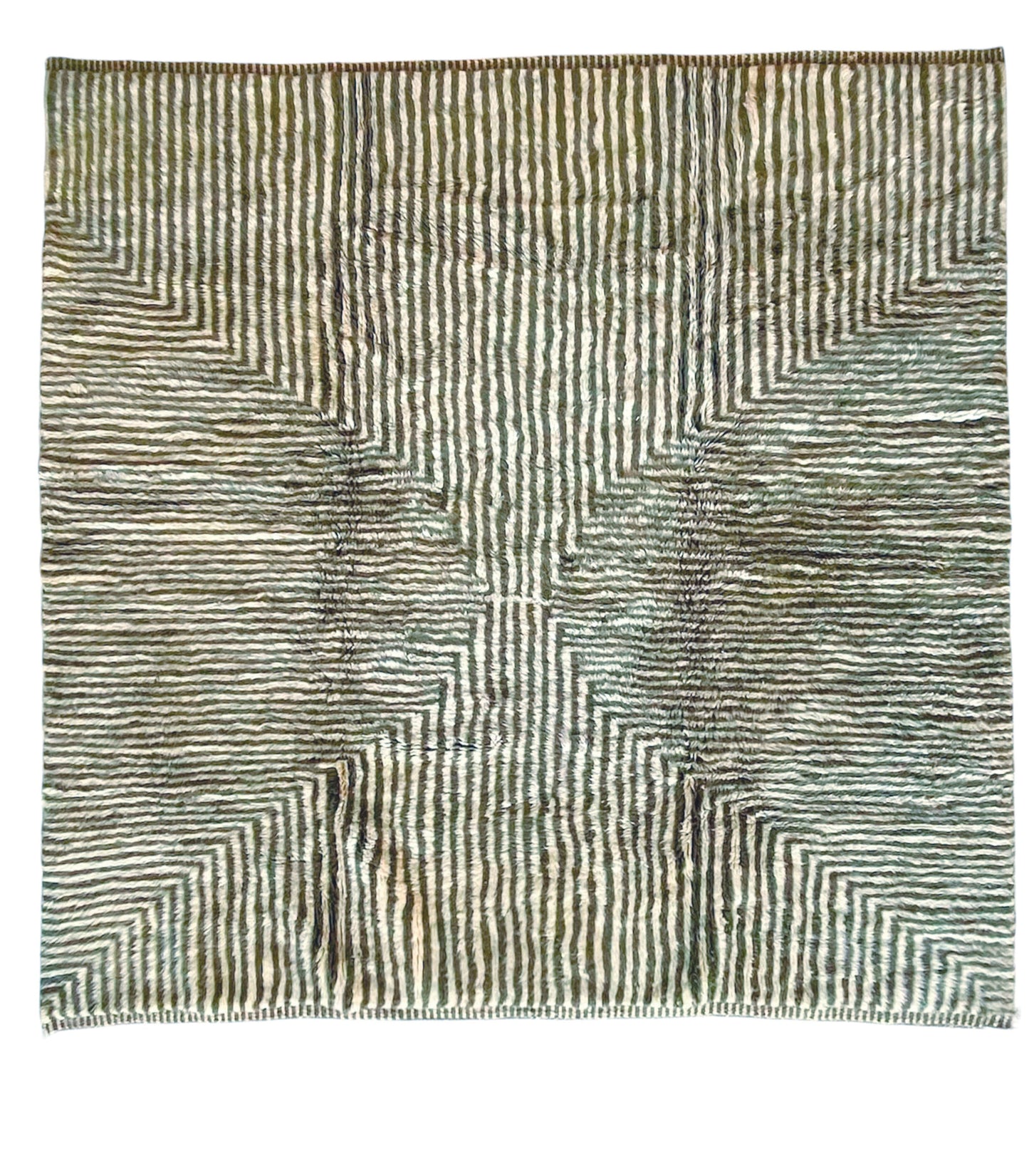 Tapis berbère Mrirt n°3245 - Bamboo - 256 x 241 cm