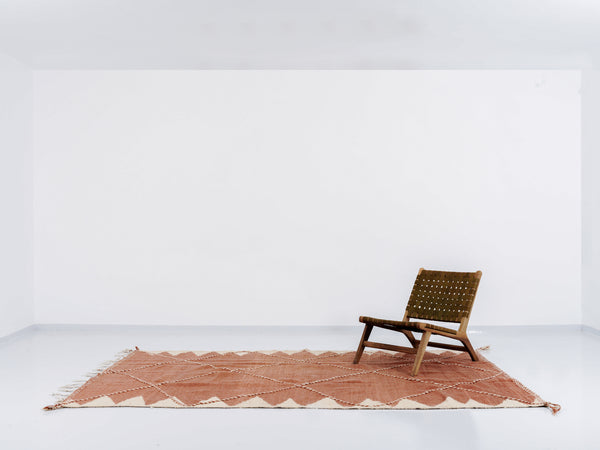 Tapis berbère Kilim Zanafi n°2419 - Blush - 290 x 180 cm