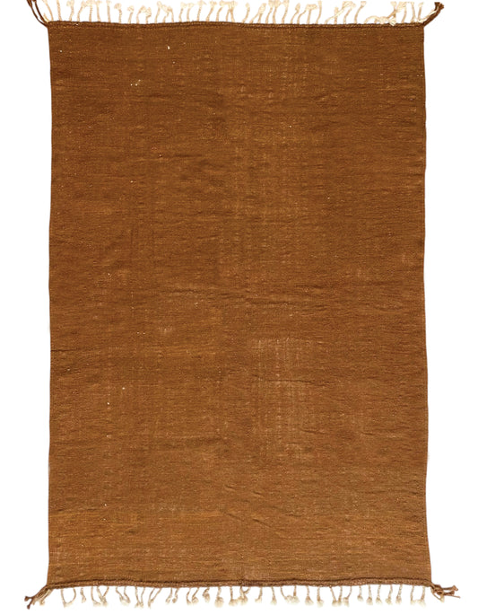 Tapis berbère Kilim n°3233 - Brownie - 246 x 171 cm