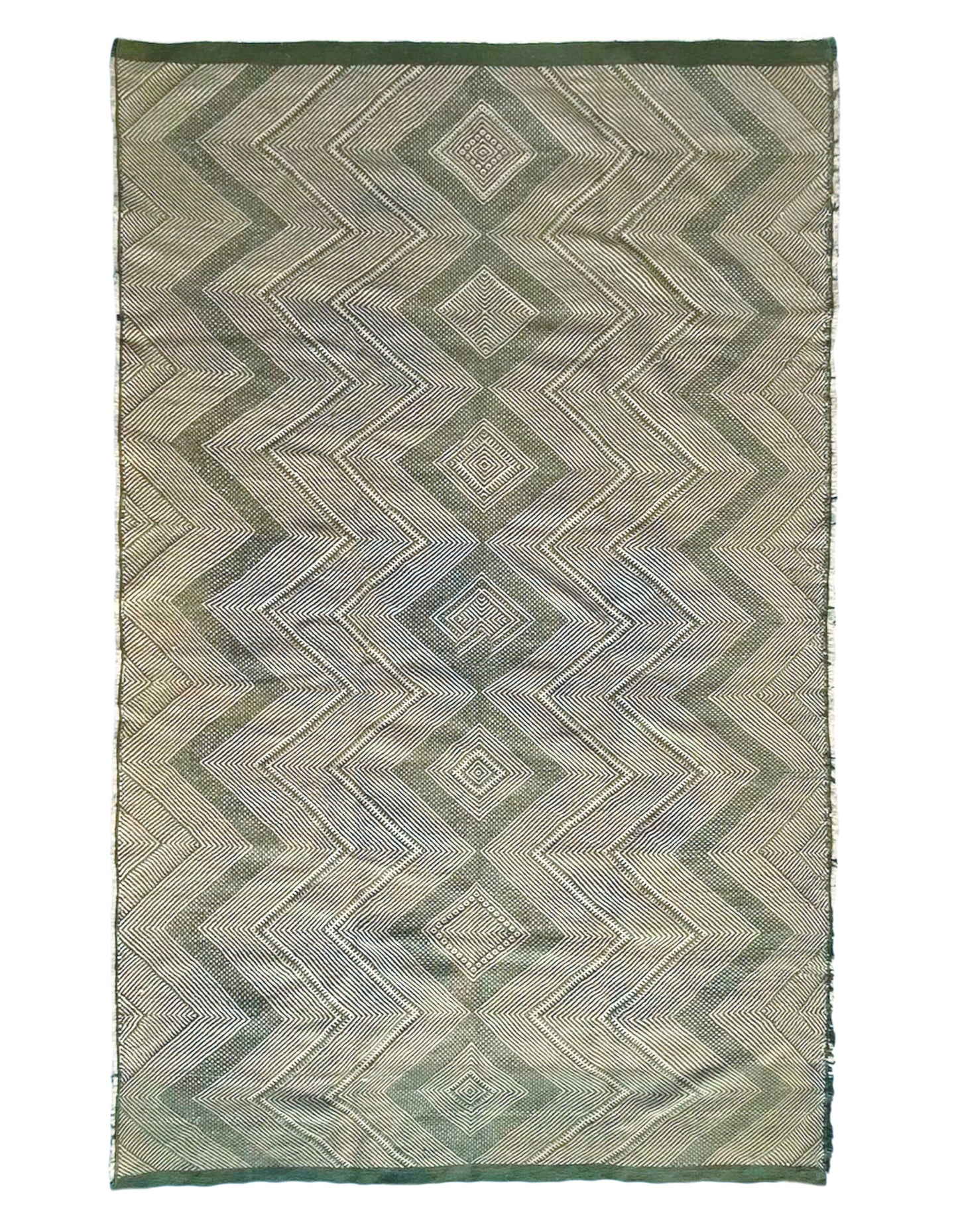 Tapis berbère Zanafi n°3226 - Céleste - 310 x 200 cm