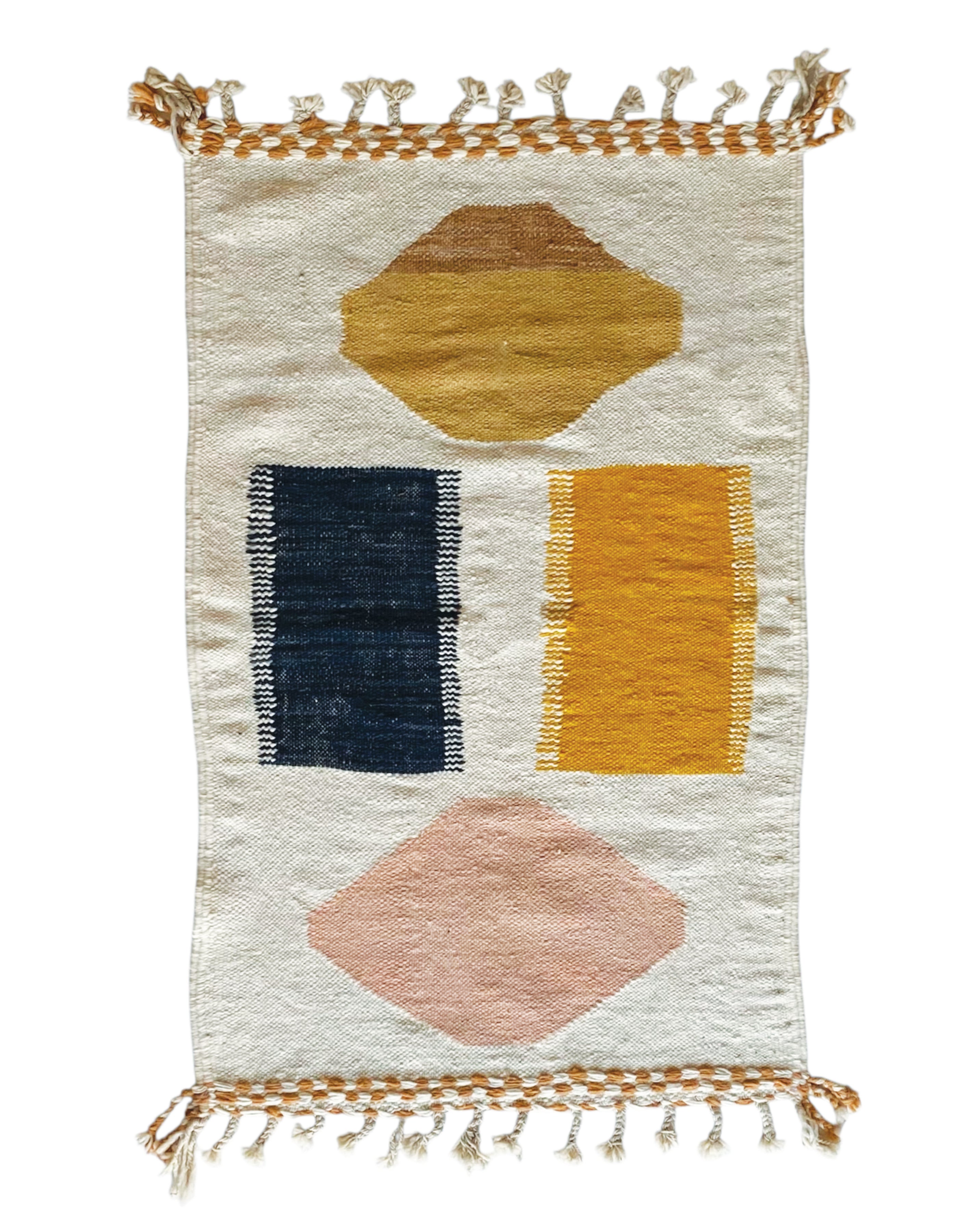 Tapis berbère Kilim n°3231 - Chalk - 158 x 98 cm