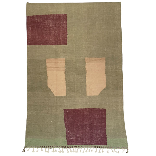 Tapis berbère Kilim n°3018 - Clown - 303 x 194 cm