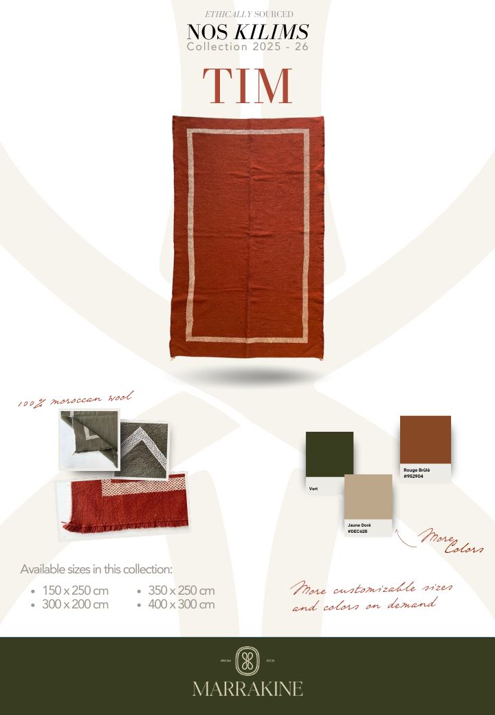 Kilim TIM - Offre personnalisable