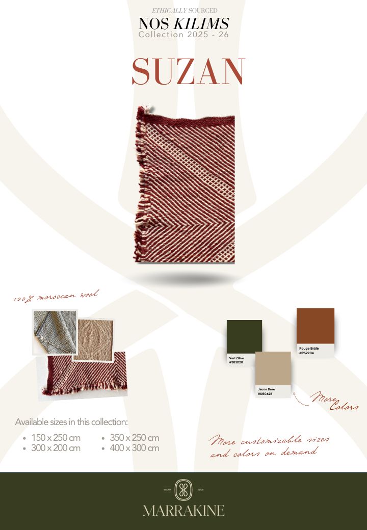 Kilim SUZAN - Offre personnalisable