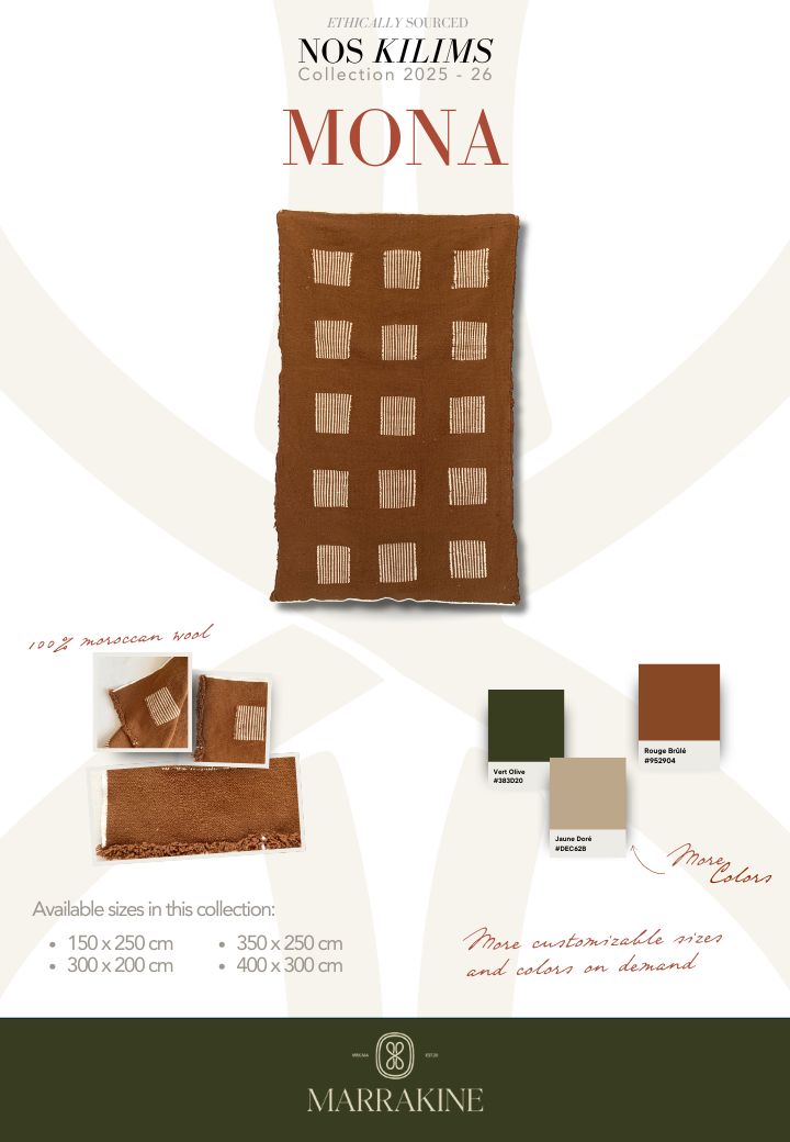 Kilim MONA - Offre personnalisable