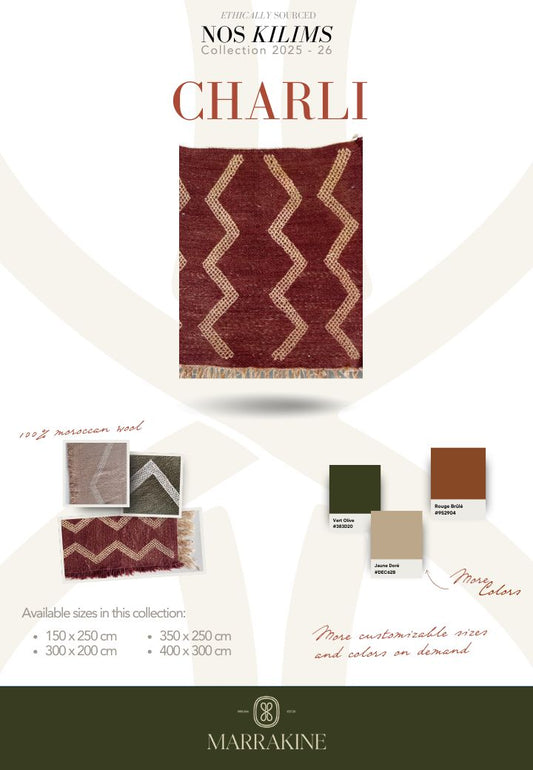Kilim CHARLI - Offre personnalisable