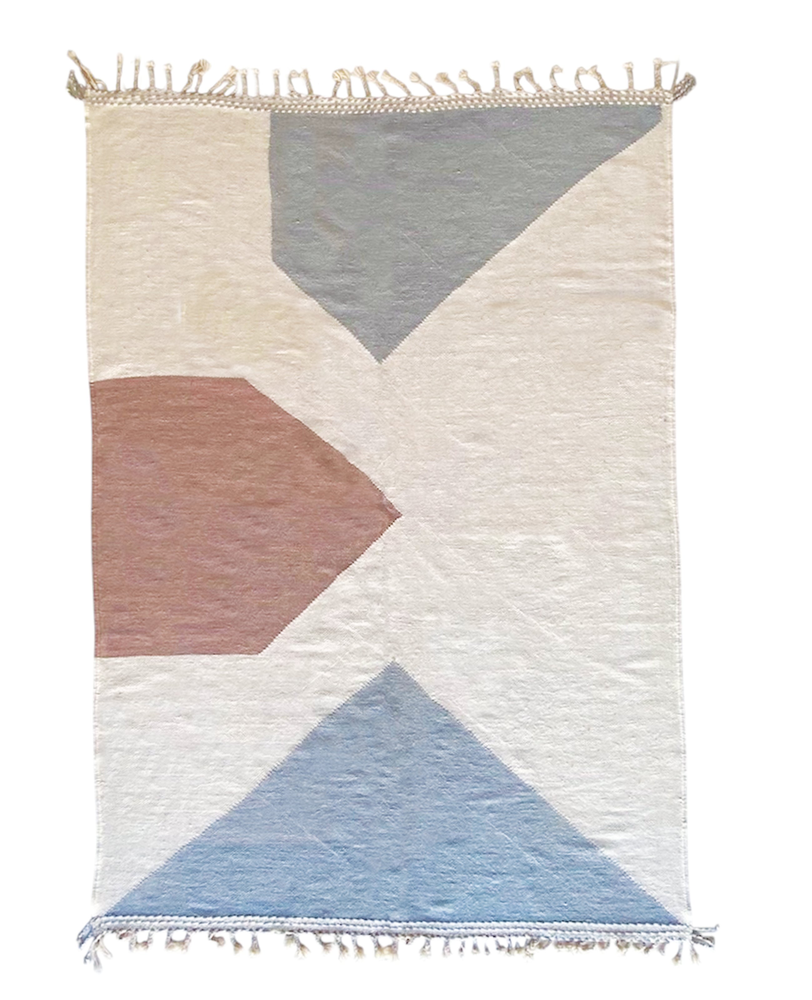 Berber Kilim Rug No. 3305 - Cream - 293 x 210 cm