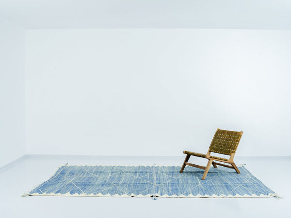 Tapis berbère Kilim n°2707 - Blue Sky - 317 x 188 cm