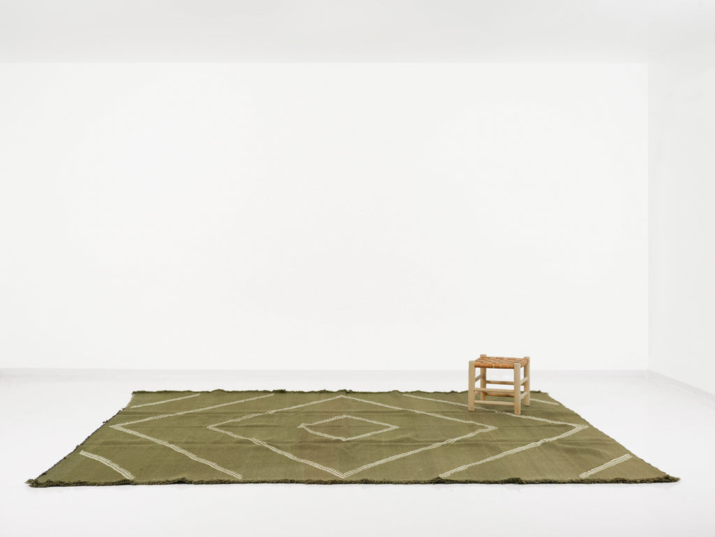 Berber rug Kilim Tazenakhat n°2740 - Basil - 307 x 218 cm