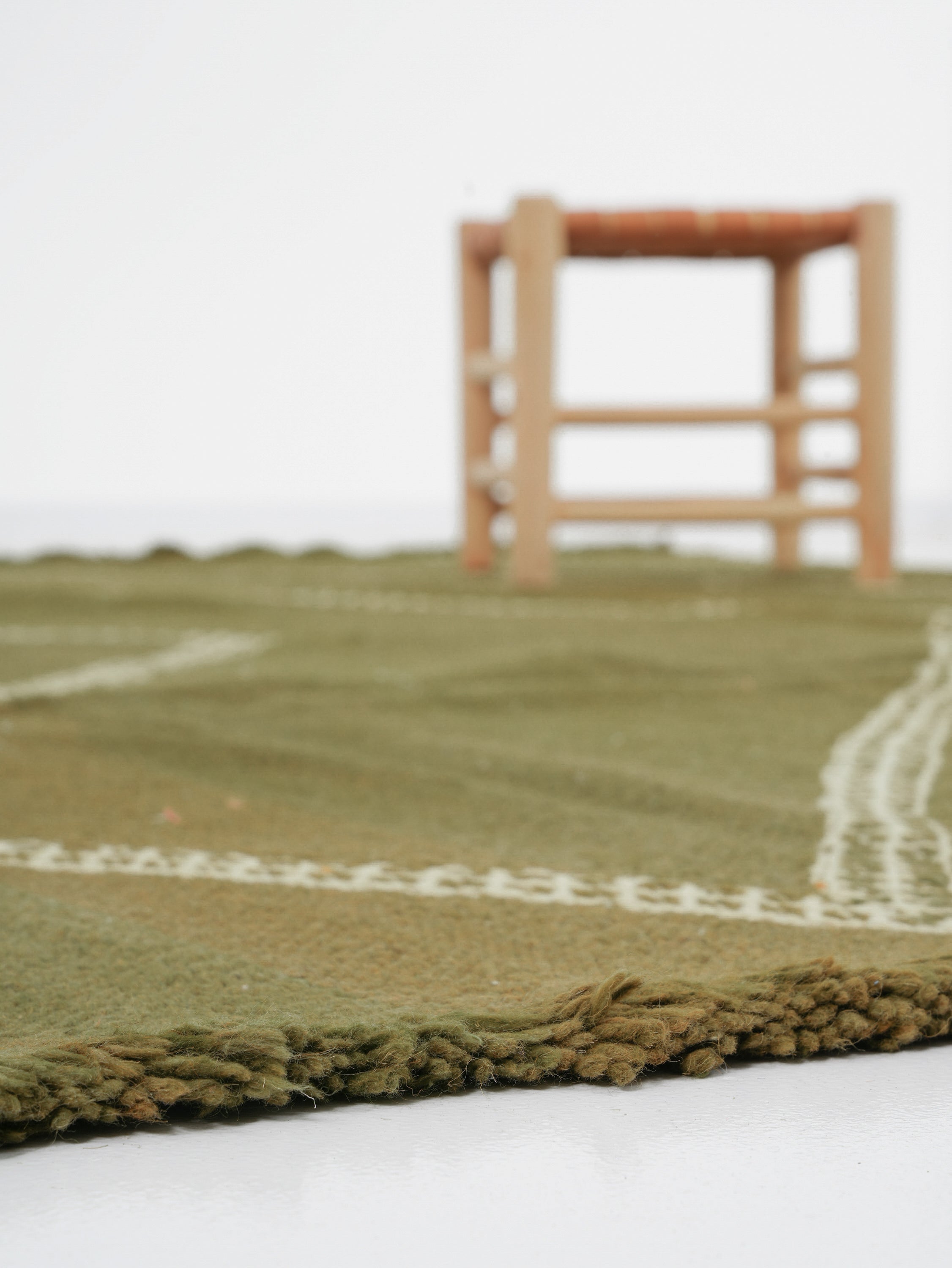 Berber rug Kilim Tazenakhat n°2740 - Basil - 307 x 218 cm