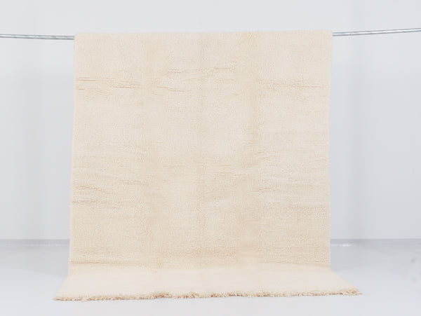 Tapis berbère Beni Ouarain n°2401 - White spirit - 292 x 200 cm