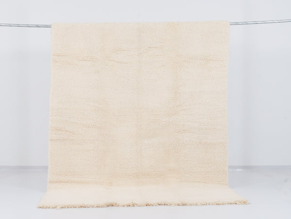 Tapis berbère Beni Ouarain n°2547 - White flag - 258 x 163 cm