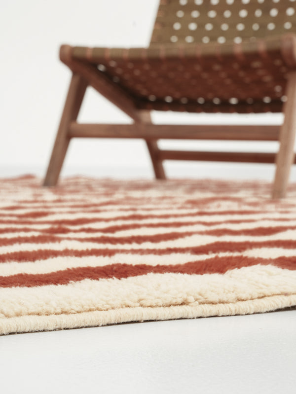 Tapis berbère Mrirt n°2792 - Plage - 207 x 291 cm