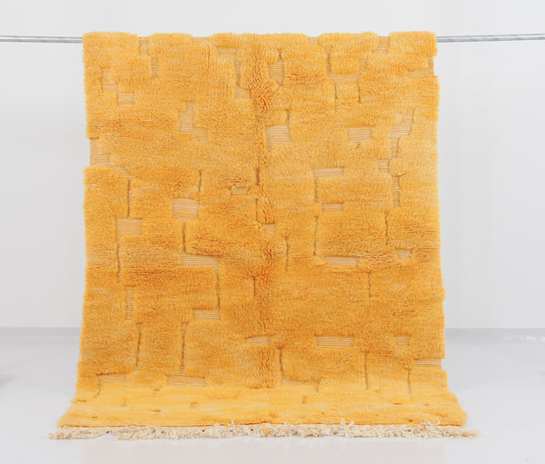 Tapis berbère Mrirt n°2734 - Poussin - 157 x 248 cm