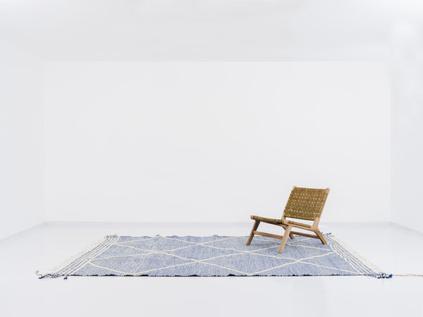 Tapis berbère Zanafi n°2407 - Océan - 300 x 198 cm