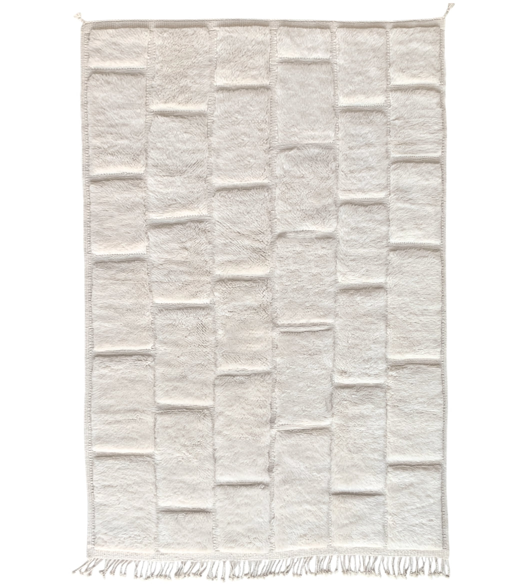 Tapis berbère Mrirt n°3183 - Luna - 249 x 149 cm
