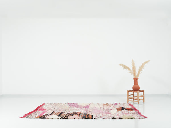 Tapis berbère Kilim Boucherouite n°2692 - Feed - 224 x 153 cm