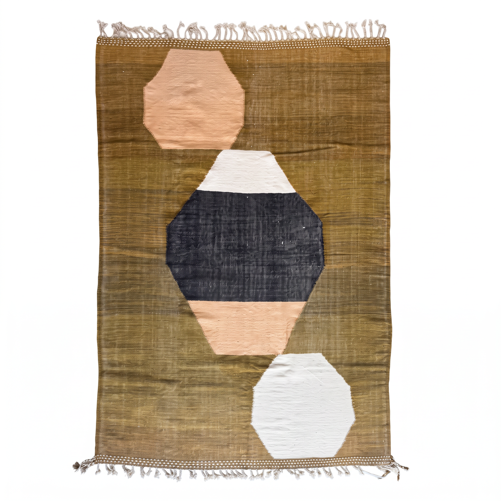 Tapis berbère Kilim n°3362 - Galet - 305 x 207 cm