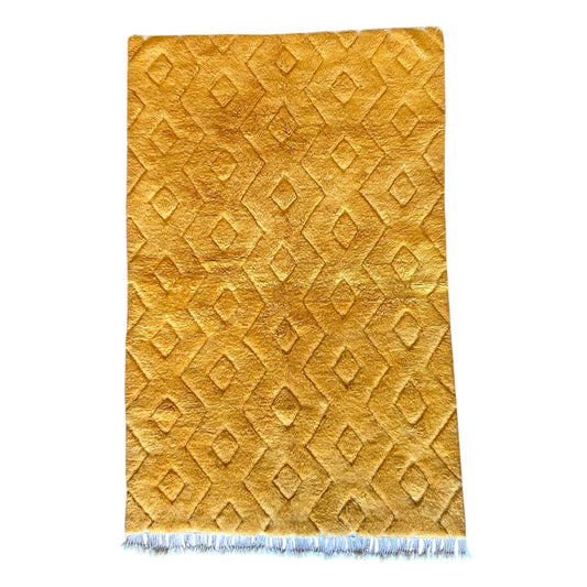 Tapis berbère Mrirt n°3125 - Safran - 313 x 202 cm