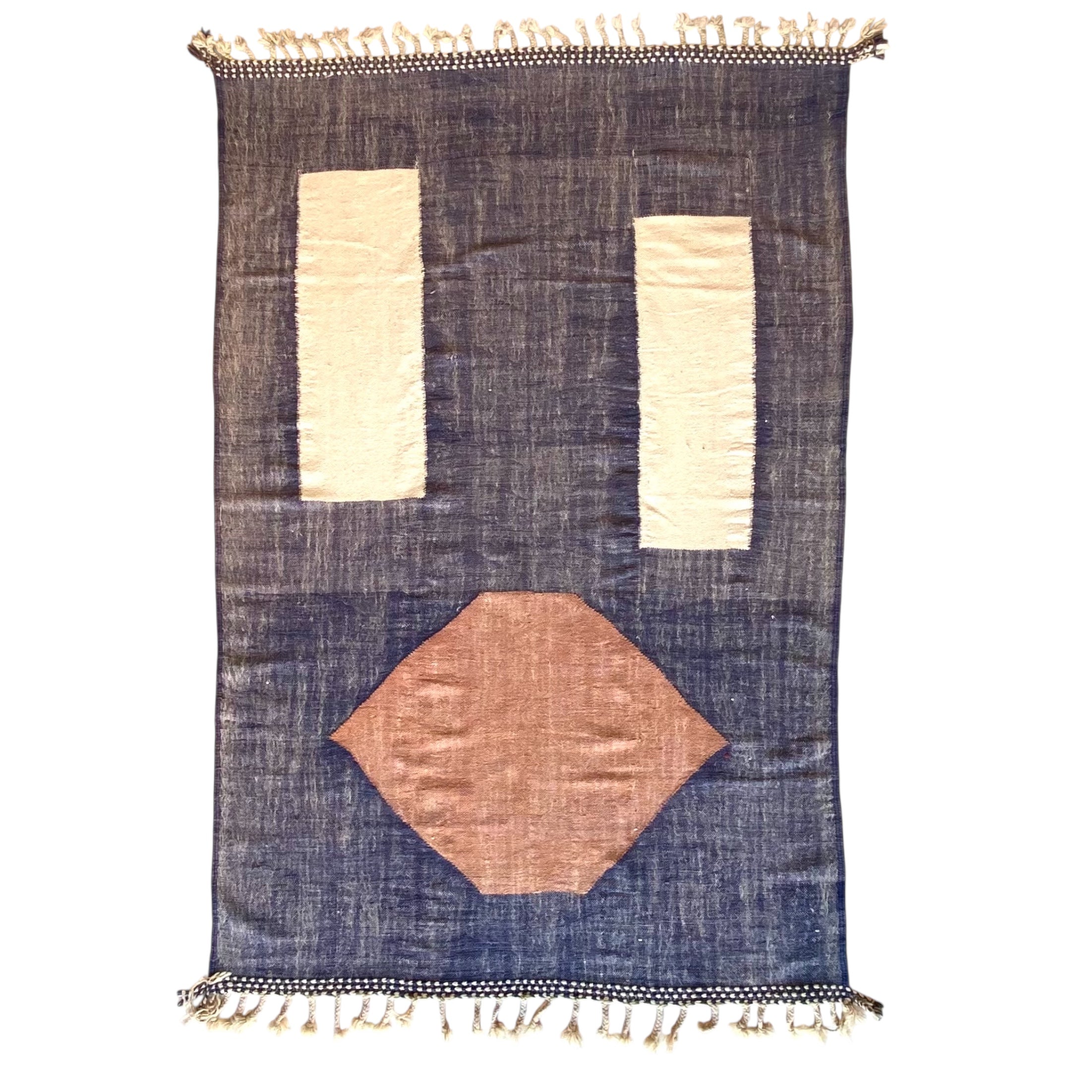 Tapis berbère Kilim n°3160 - Bird - 303 x 205 cm