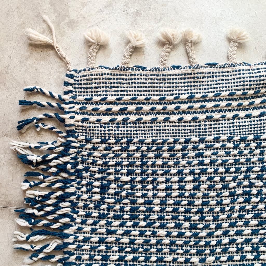 Zanafi Berber rug n°2703 - Petrol - 299 x 201 cm