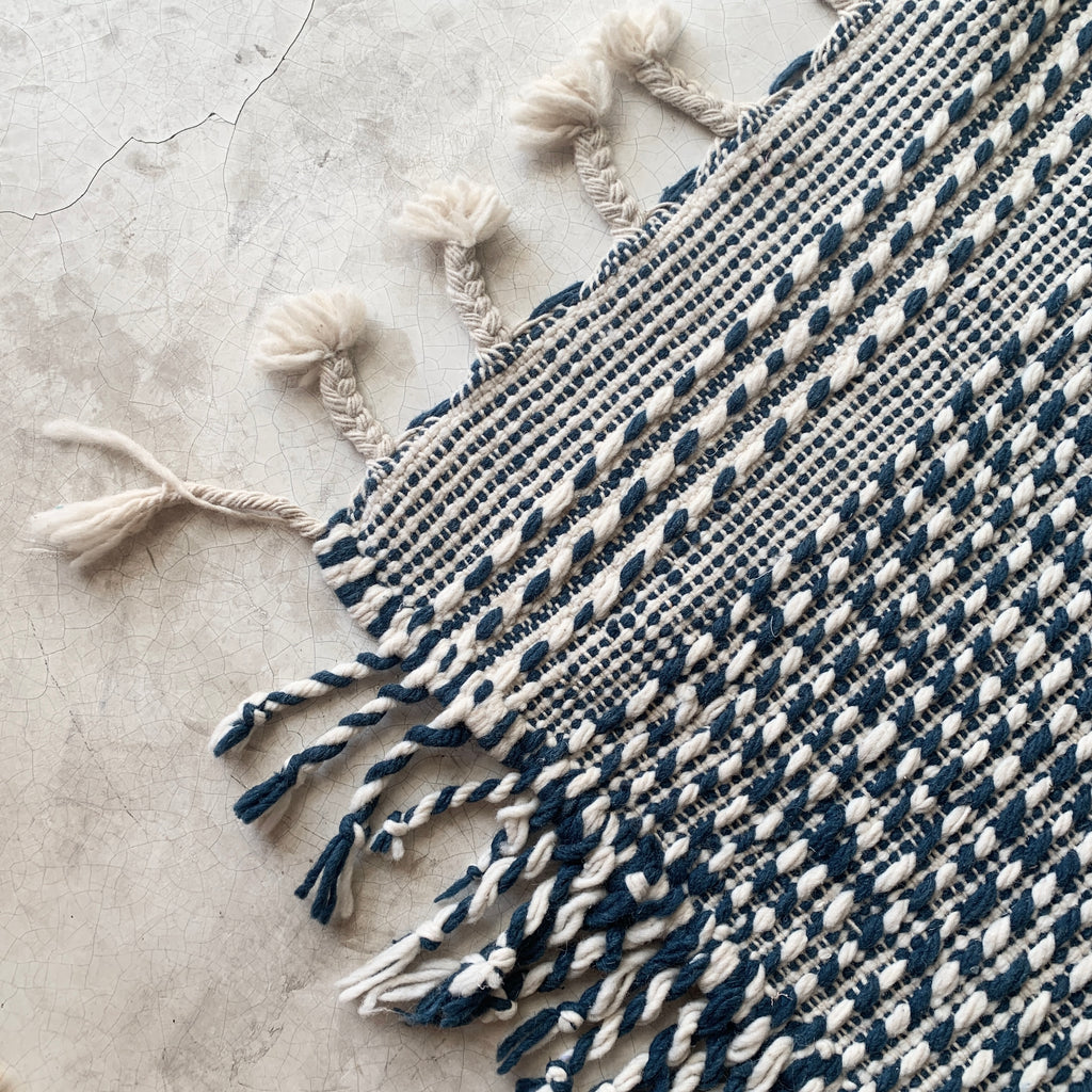Zanafi Berber rug n°2703 - Petrol - 299 x 201 cm