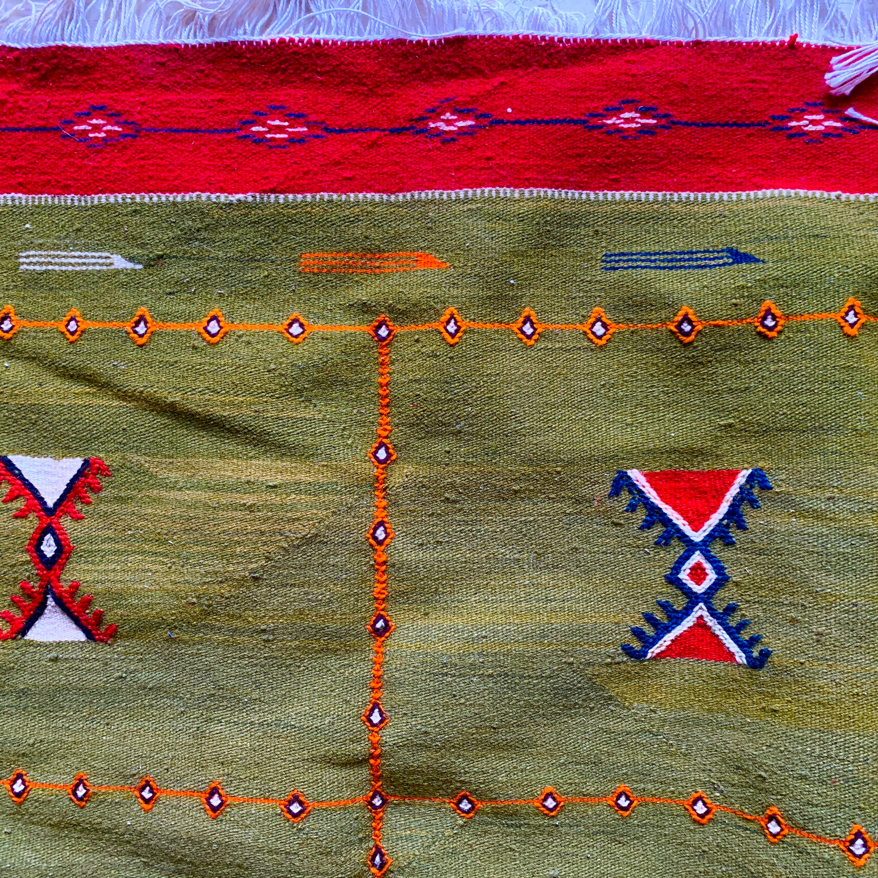 Tapis berbère Kilim Tazenakhat n°3064 - Talilit - 320 x 200 cm