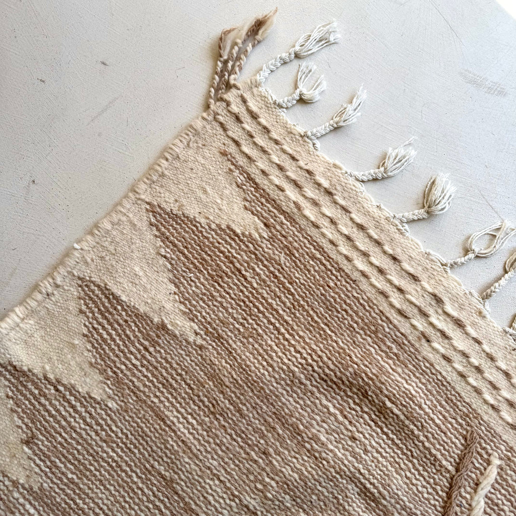 Tapis berbère Kilim n°3299 - Nature - 300 x 183 cm
