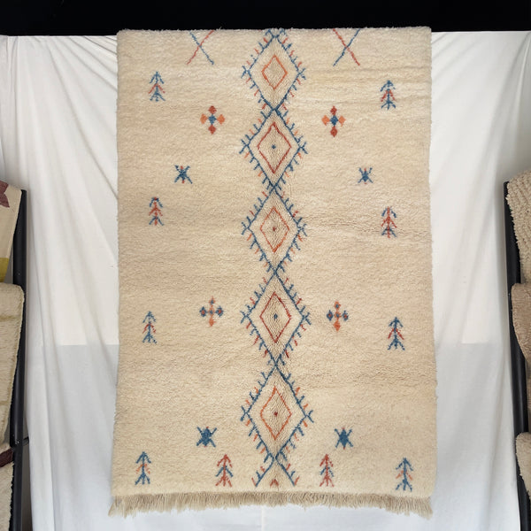 Tapis berbère Beni Ouarain n°2472 - Pocahontas - 262 x 151 cm