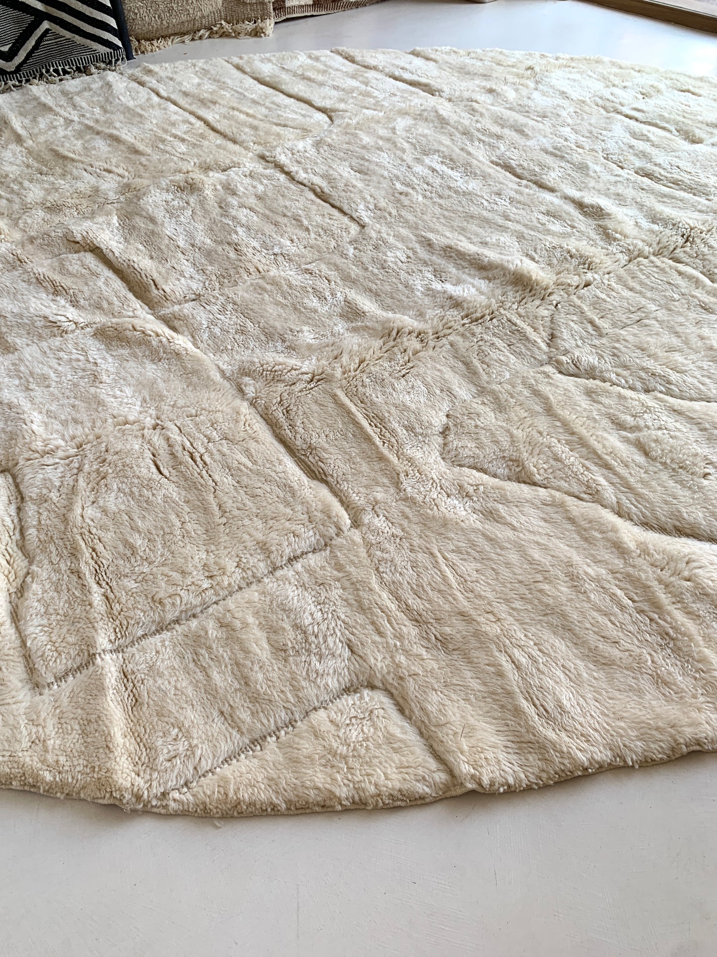 Tapis berbère Mrirt Oval n°3115 - Lunis - ⌀ 387 cm