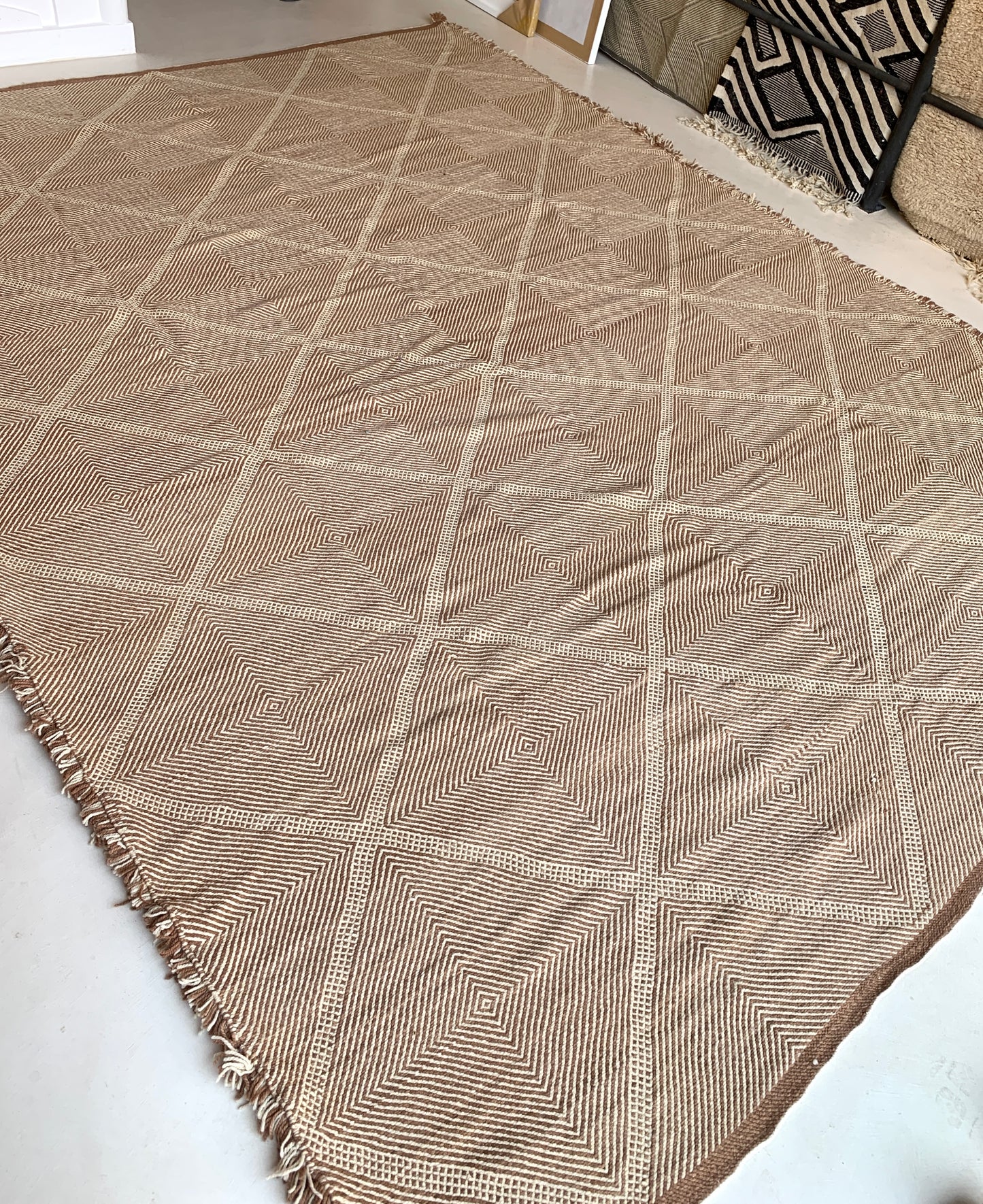Tapis berbère Kilim n°3097 - Neyra - 406 x 307 cm