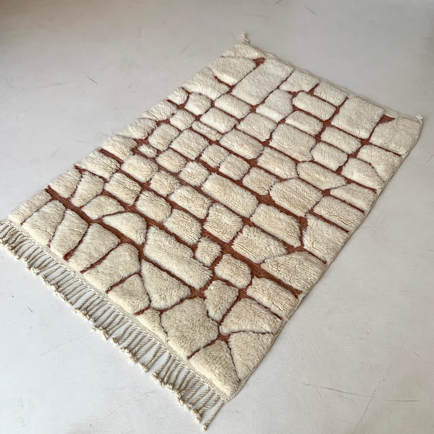 Tapis berbère Mrirt n°3123 - Kssar - 155 x 110 cm