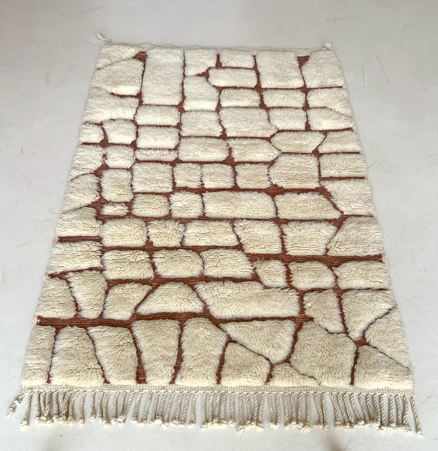 Tapis berbère Mrirt n°3123 - Kssar - 155 x 110 cm