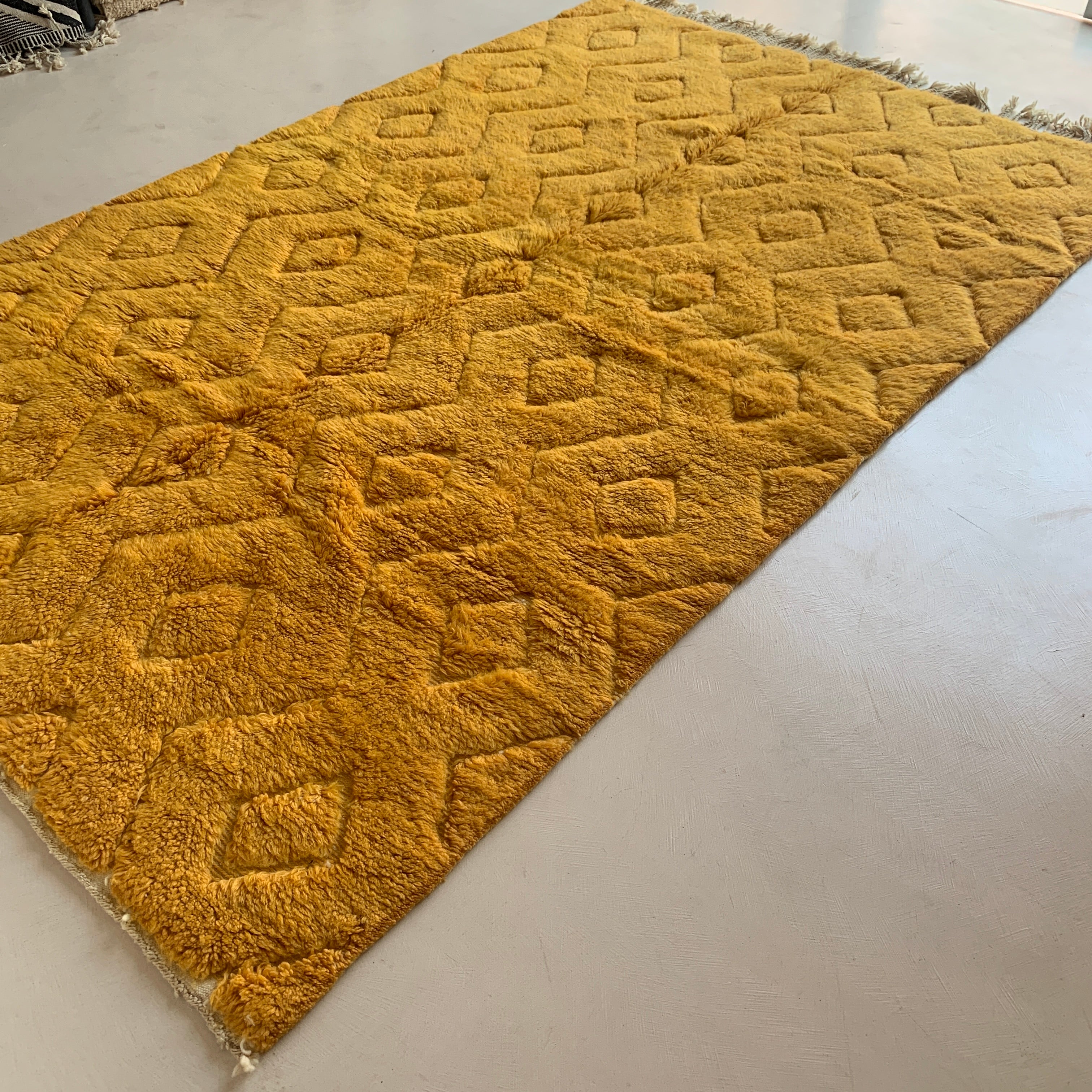 Tapis berbère Mrirt n°3125 - Safran - 313 x 202 cm