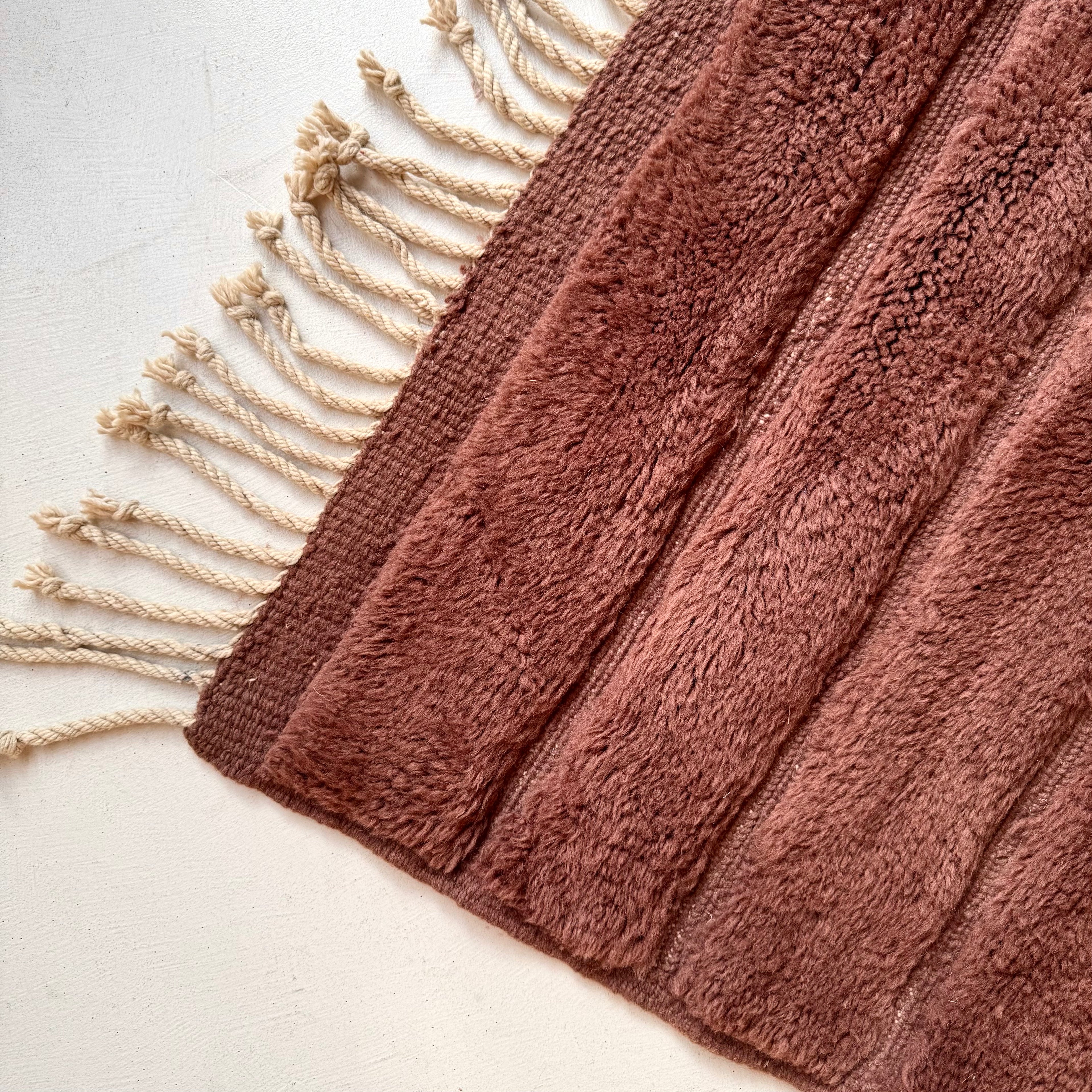 Tapis berbère Mrirt n°3346 - Amber - 340 x 236 cm