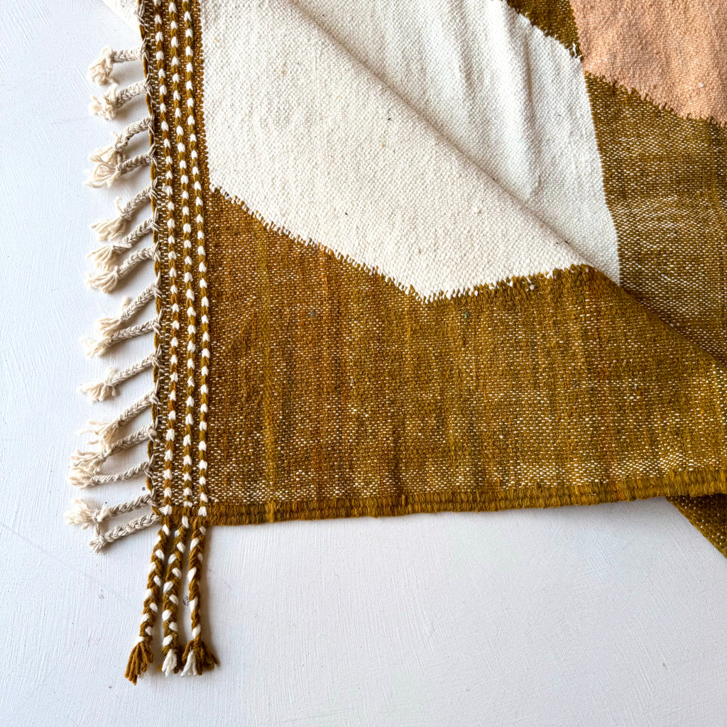 Tapis berbère Kilim n°3362 - Galet - 305 x 207 cm