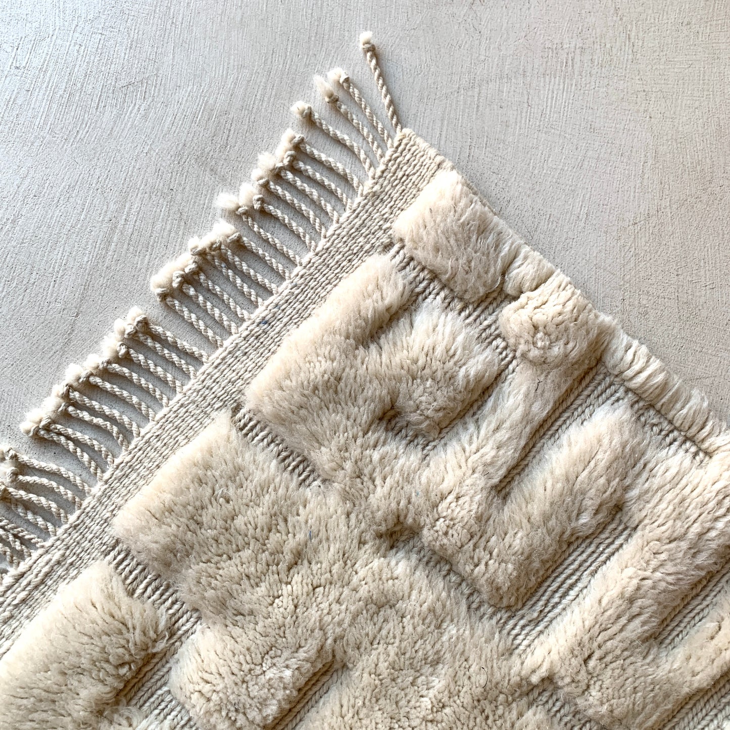 Tapis berbère Mrirt n°3181 - Cloud - 251 x 151 cm