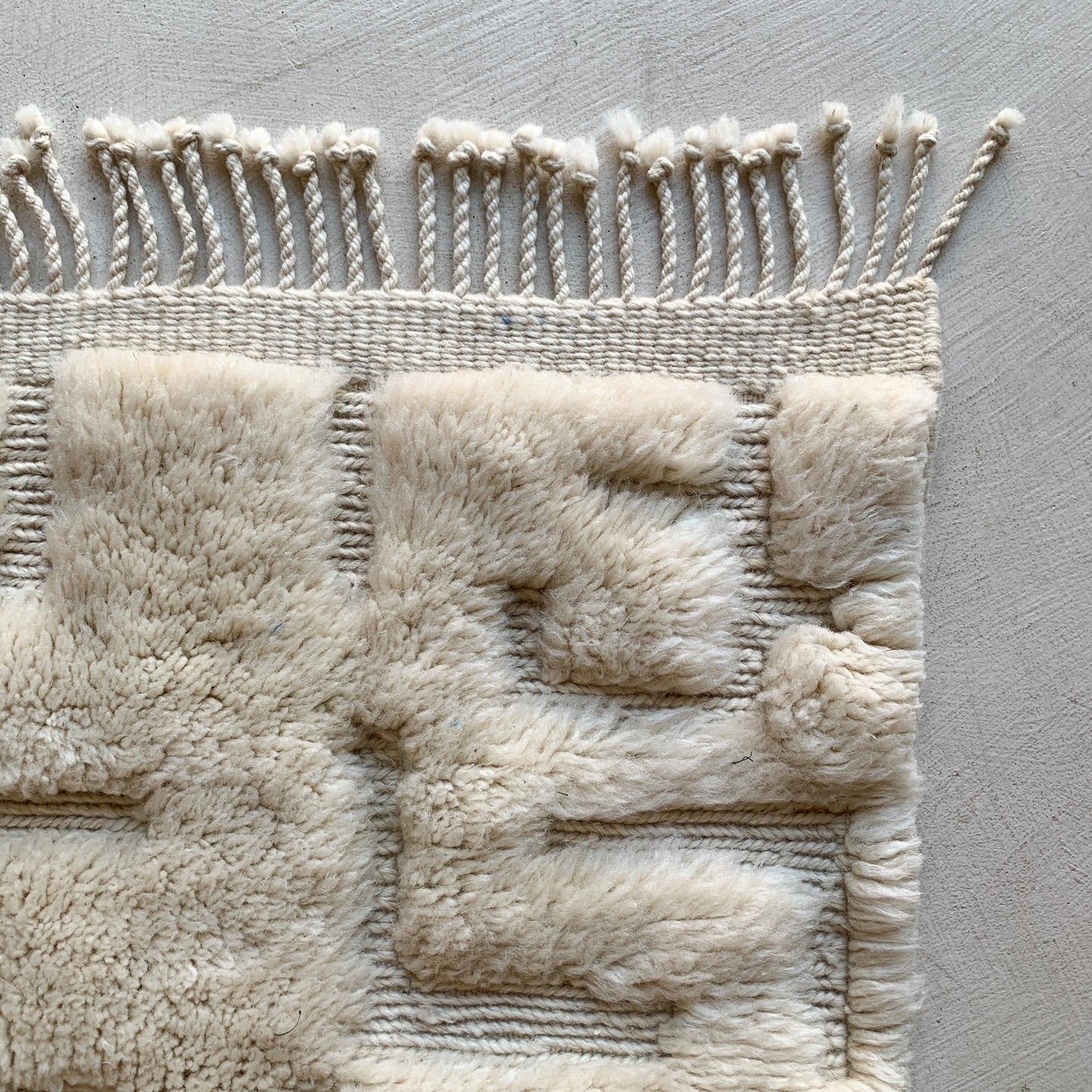 Tapis berbère Mrirt n°3181 - Cloud - 251 x 151 cm