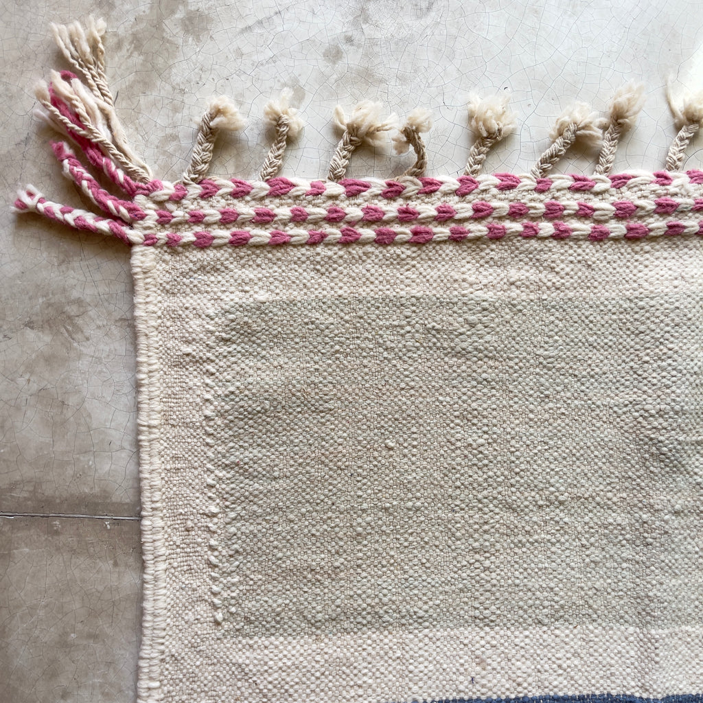 Tapis berbère Kilim n°3009 - Emeraude - 150 x 100 cm