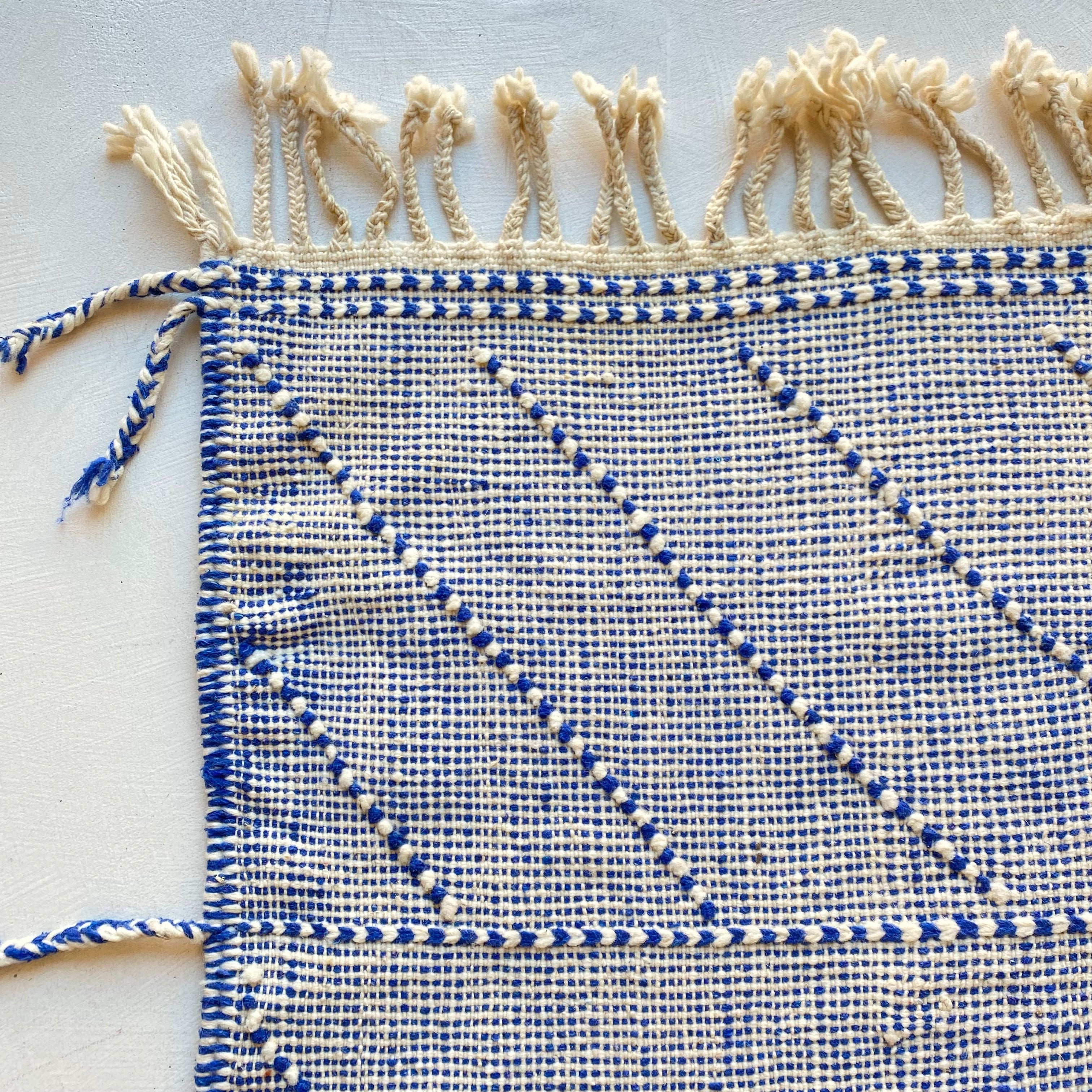 Tapis berbère couloir n°3218 - Azul - 292 x 80 cm