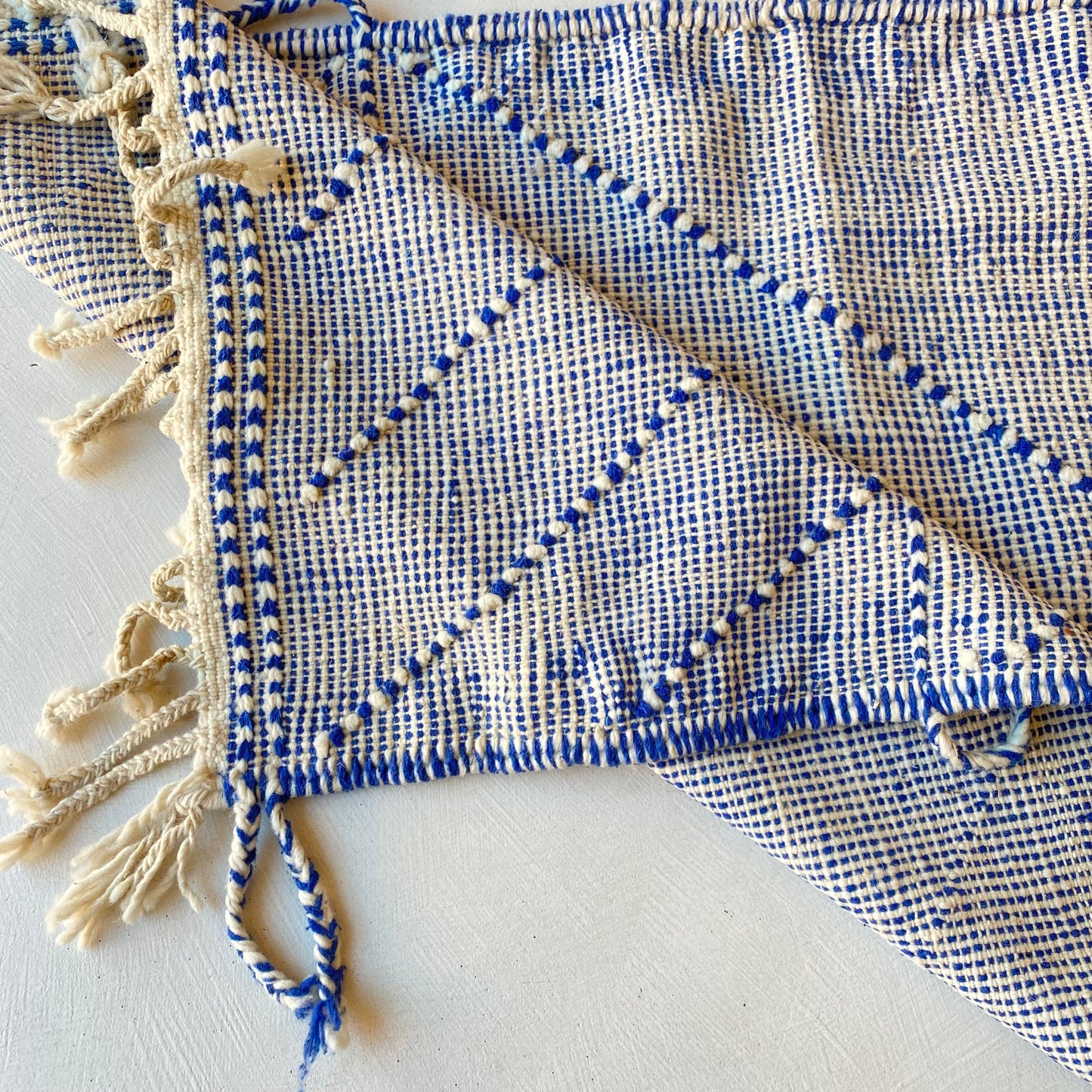 Tapis berbère couloir n°3218 - Azul - 292 x 80 cm