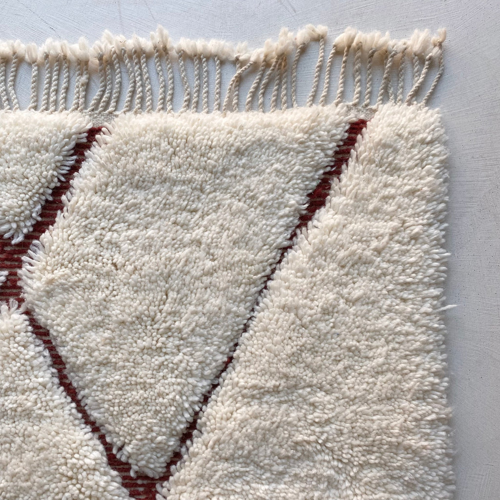 Tapis berbère Beni Ouarain n°3242 - Terracota - 302 x 203 cm