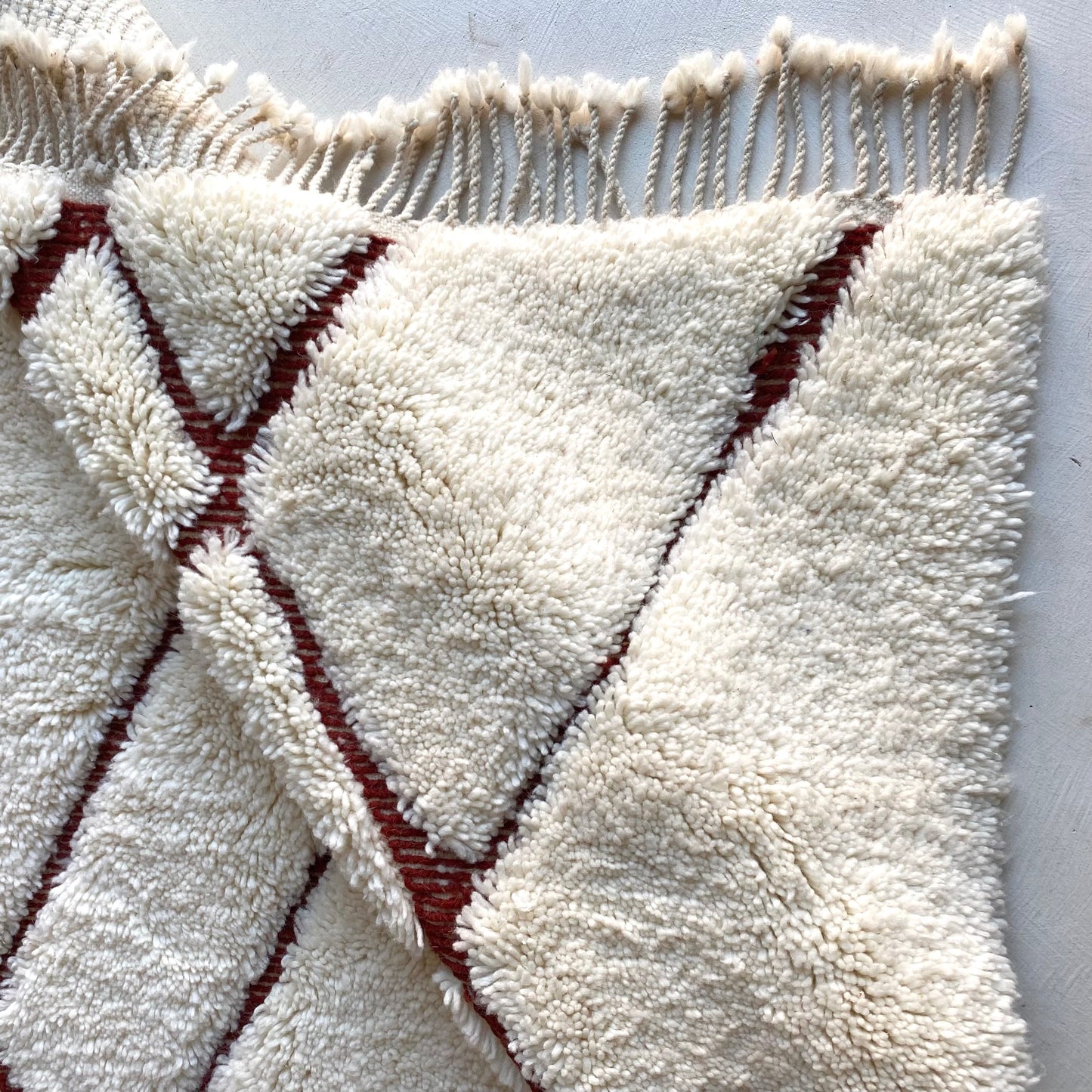 Tapis berbère Beni Ouarain n°3242 - Terracota - 302 x 203 cm