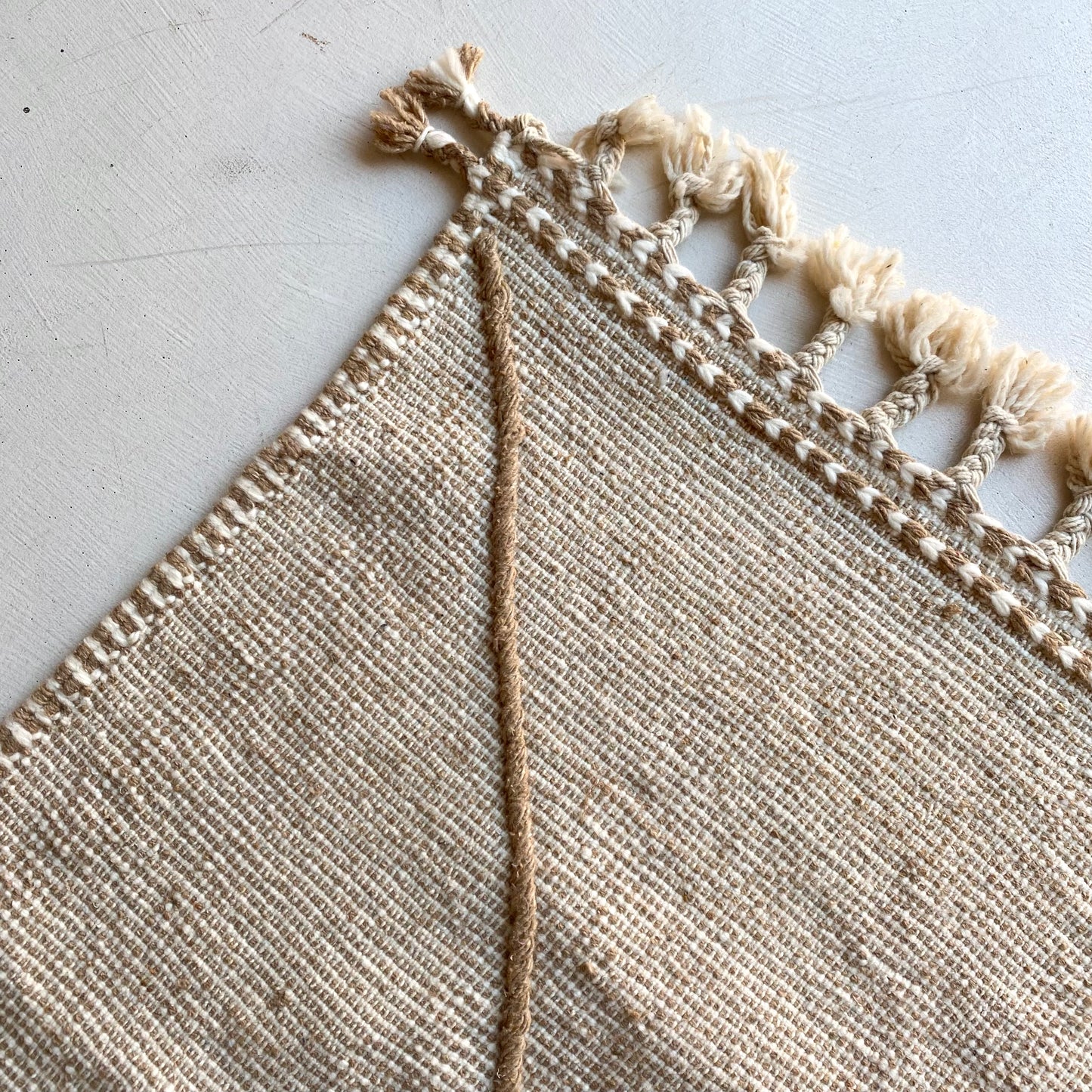 Tapis berbère couloir n°3236 - Trace - 252 x 79 cm